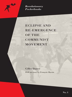 cover image of Eclipse and Re-emergence of the Communist Movement